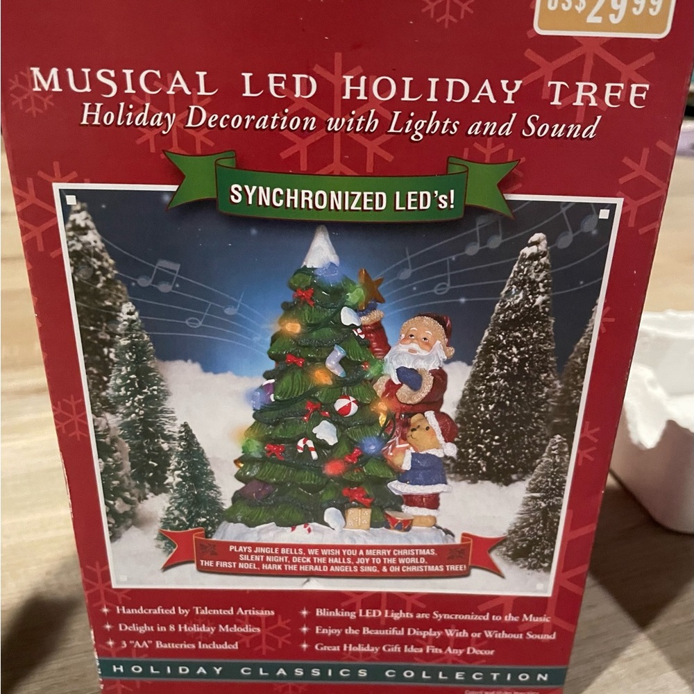 Vtg~2007 Innovage~Musical Led Holiday Tree~Plays 8 Songs With/Without Sound